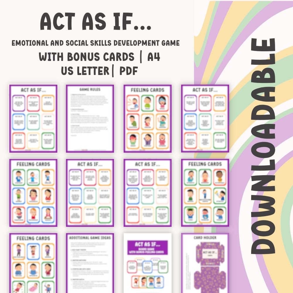 "Act as if..." Emotion role-play game for kids - Image 2