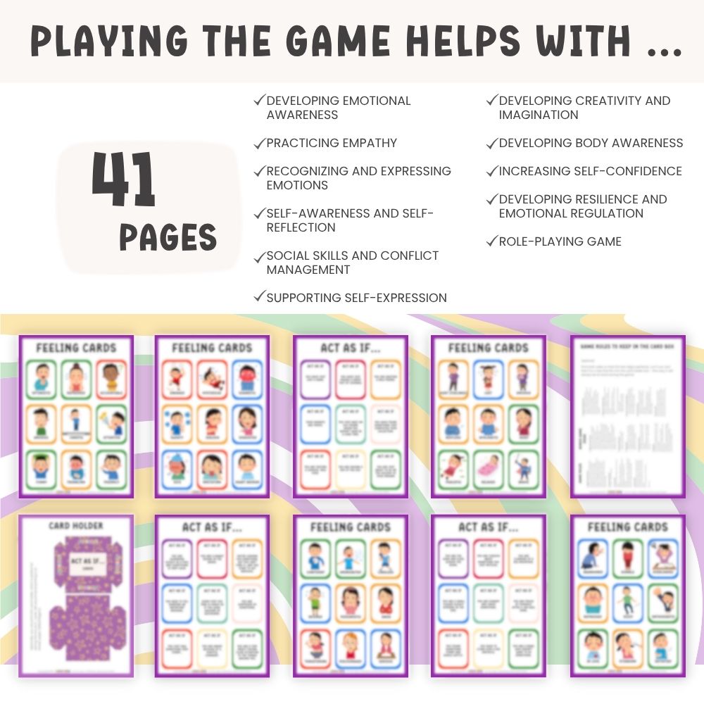 "Act as if..." Emotion role-play game for kids - Image 5