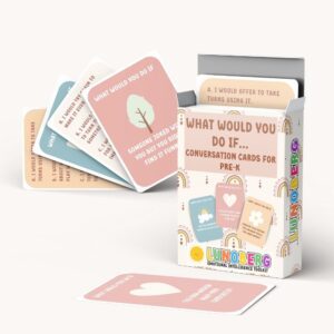 A fun printable conversation starter game for preschoolers—80 cards to boost speaking skills, social awareness and meaningful chat in groups or at home.